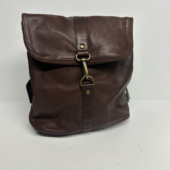 FATFACE Brown Mia Multifunctional Leather Backpack - Picture 5 of 10